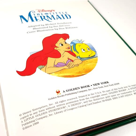 Disney’s The Little Mermaid | Vintage 1989 Little Golden Book | First Edition - Picture 5 of 6